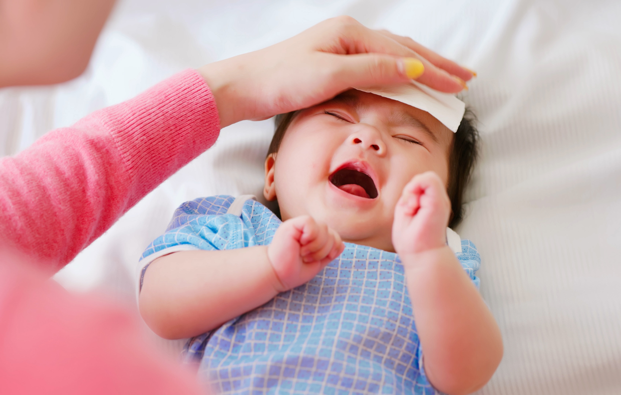 Photo of an infant to show the importance of whooping cough and Pertussis immunization and vaccination.