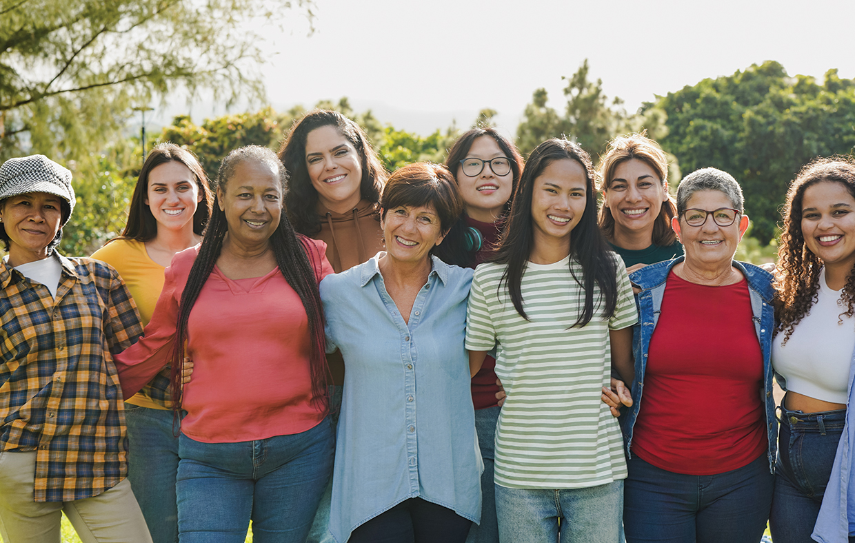 Photo of women promoting a Pap Test Event for Cervical Screening